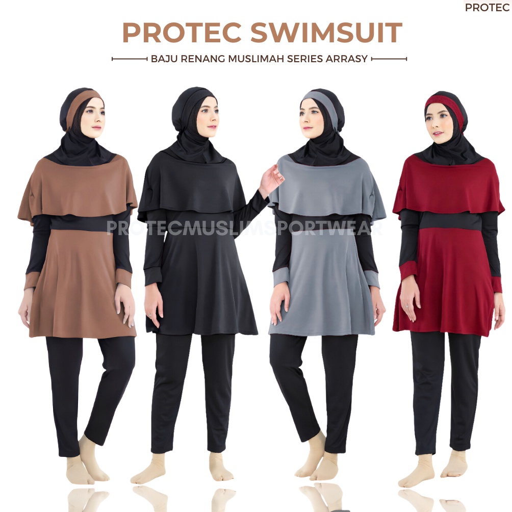 ART M22R Baju Renang Muslimah Dewasa Jumbo  Baju Renang Wanita Model Terkini dengan Baju Renang Muslimah Remaja Baju Renang Muslimah Syari dan Swimsuit Trendi untuk Baju Renang Dewasa Wanita Muslimah Hijab