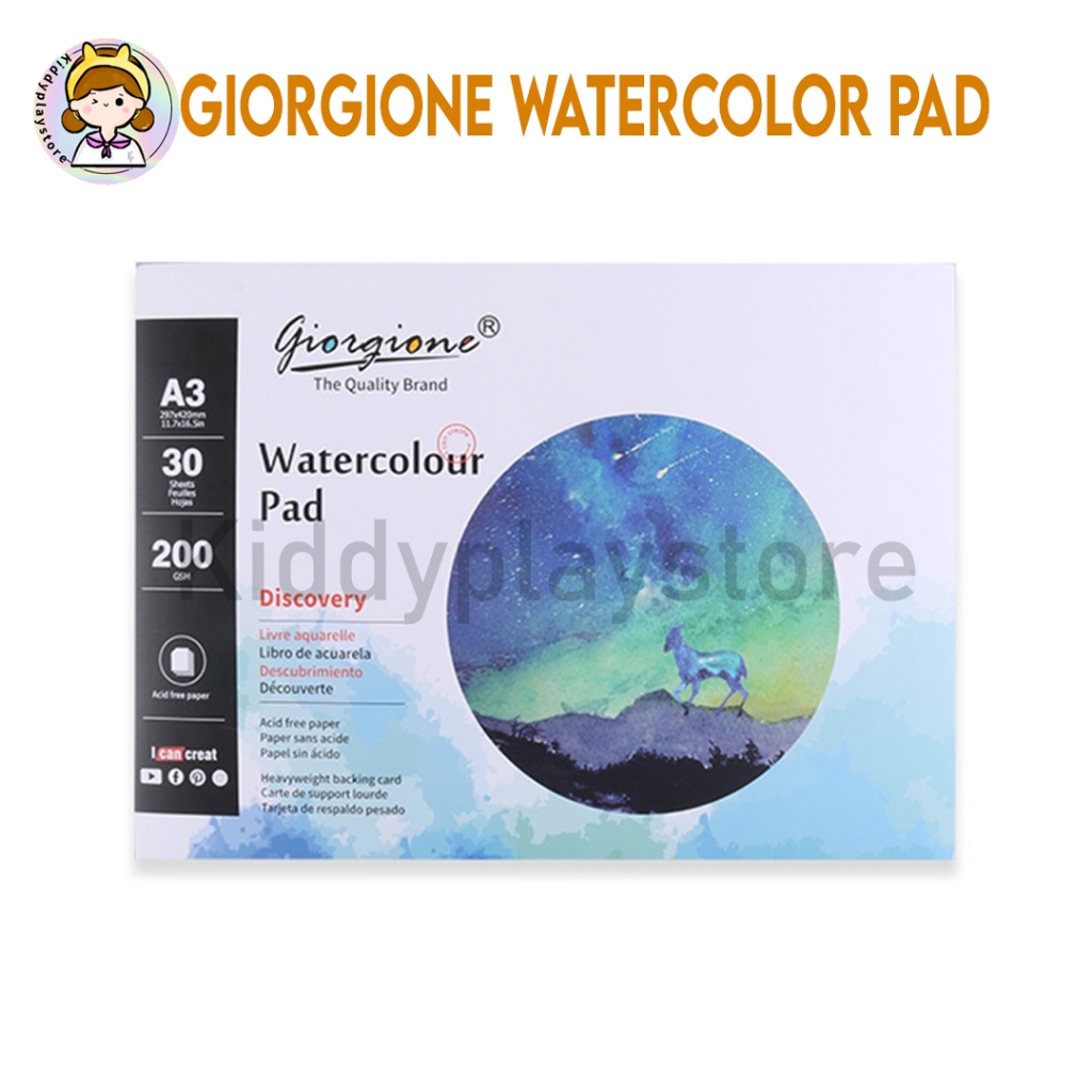

Giorgione Kertas Cat Air Watercolor Paper Pad A3/A4/A5 G-WB30