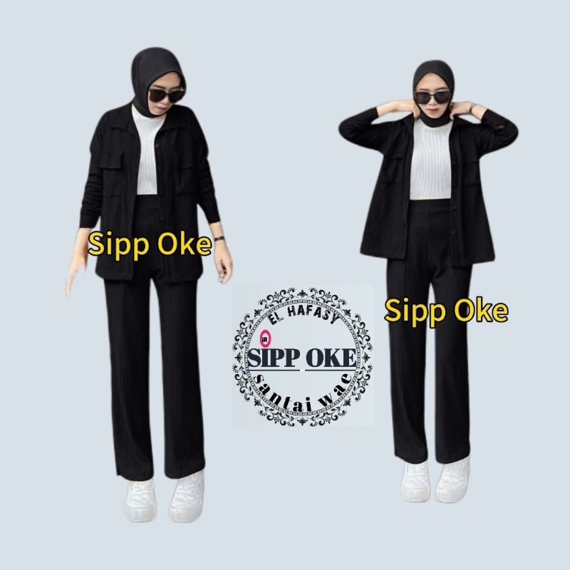 Setelan Wanita Terbaru Setelan Bahan Knit Hornet Setelan Berkualitas Tinggi By Sipp Oke