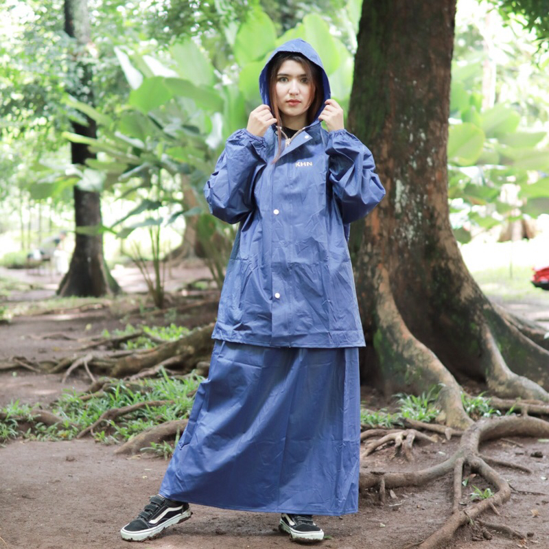 Jas Hujan Rok KHN stelan Rok original KHN model trendy kualitas terjamin