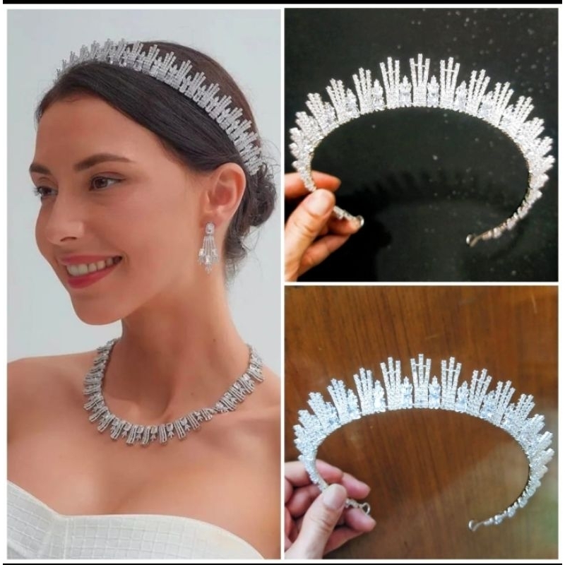 Crown Zircon Wedding / Mahkota Zircon Untuk Pesta