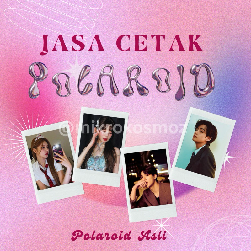 Foto polaroid asli (cetak foto)
