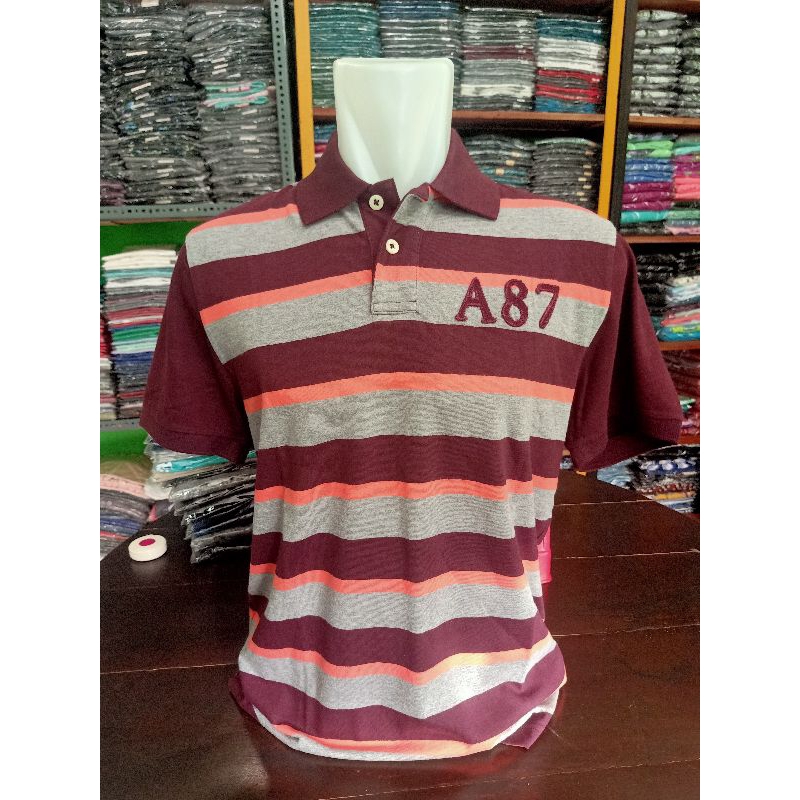 Kaos kerah pria branded original Aeropostale