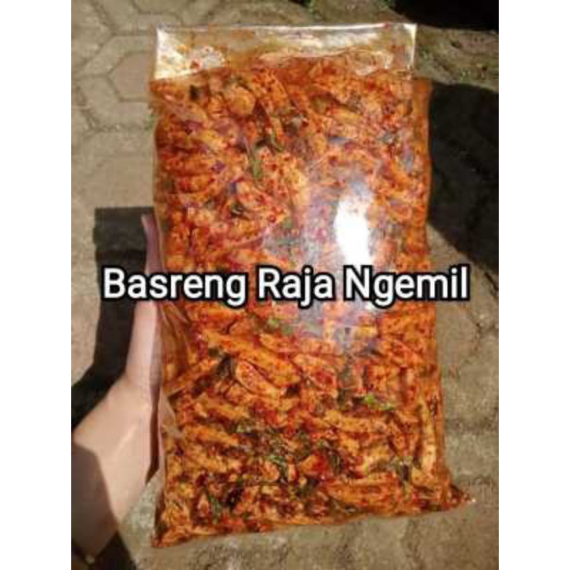 

(RAOS PISAN)Basreng pedas daun jeruk 250 gram