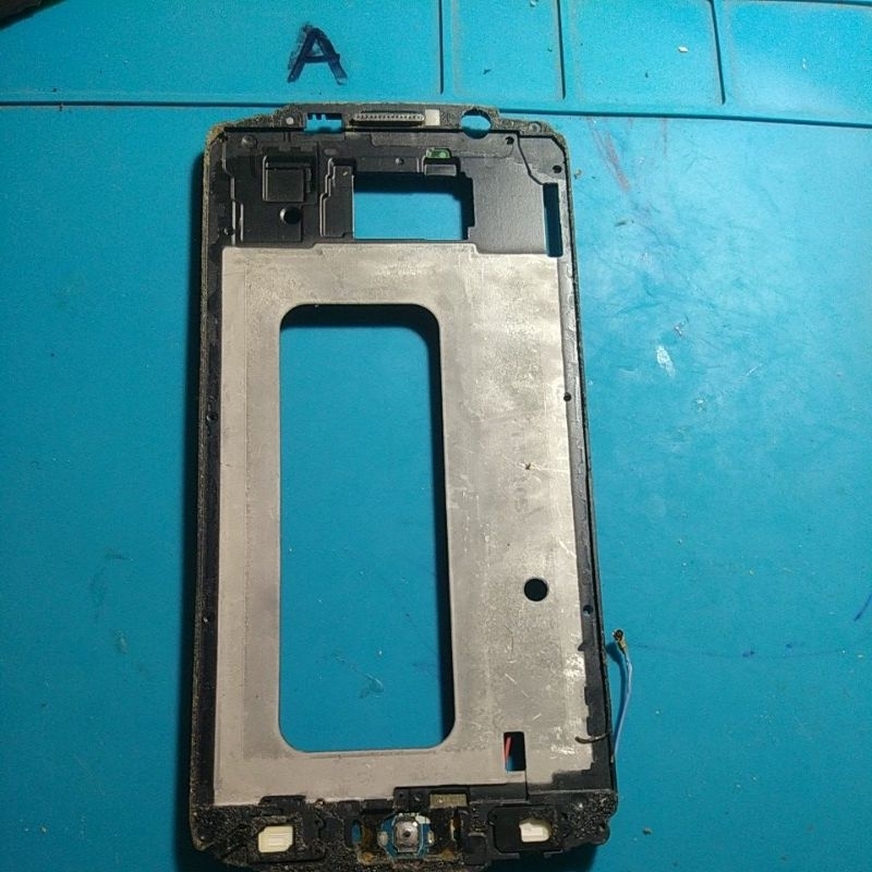 frame lcd fleksibel cas Samsung S6 SM G920F original bonus
