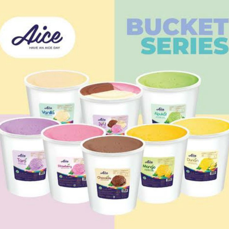 

Real produk Es Krim Aice 8 Liter Bucket Ice Cream Aice 8Ltr