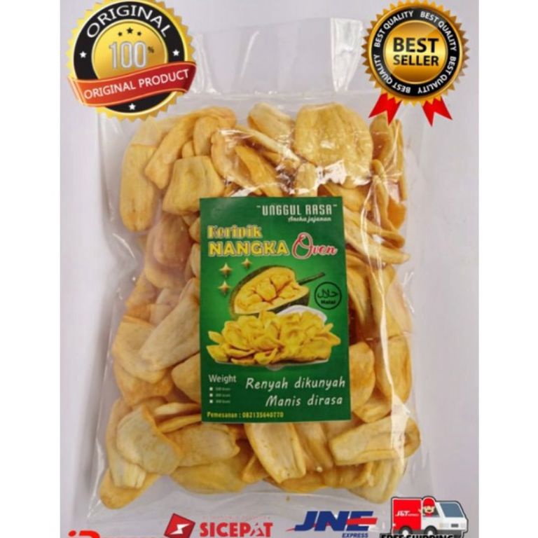 

Cuma satu hari keripik NANGKA PREMIUM GRADE B CEMILAN KELUARGA 25 gr