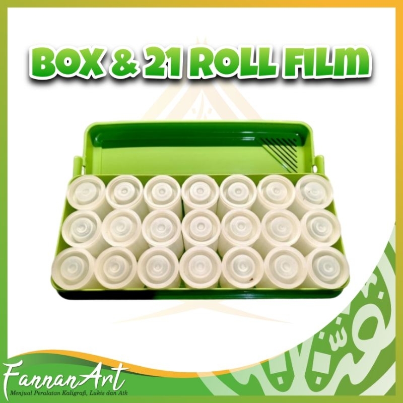 

ROL SET BOX LIONSTAR WADAH TEMPAT CAT KALIGRAFI MUSHAF DEKORASI (21ROL DAN 1BOX)