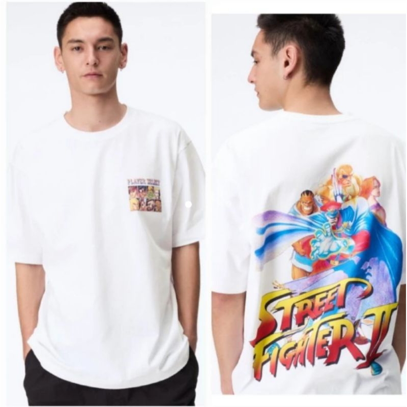 Uniqlo Kaos UT CAPCOM 40TH Putih New and Original
