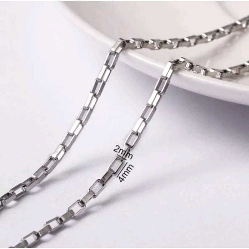 Kalung Pria Titanium Gaya Vintage