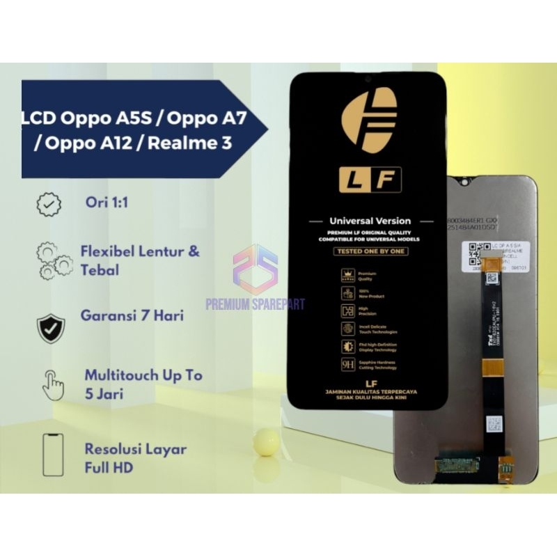 LCD Oppo A5S / Oppo A7 / Oppo A12 / Realme 3 Universal Fullset Touchscreen/LCD LF (Bergaransi)