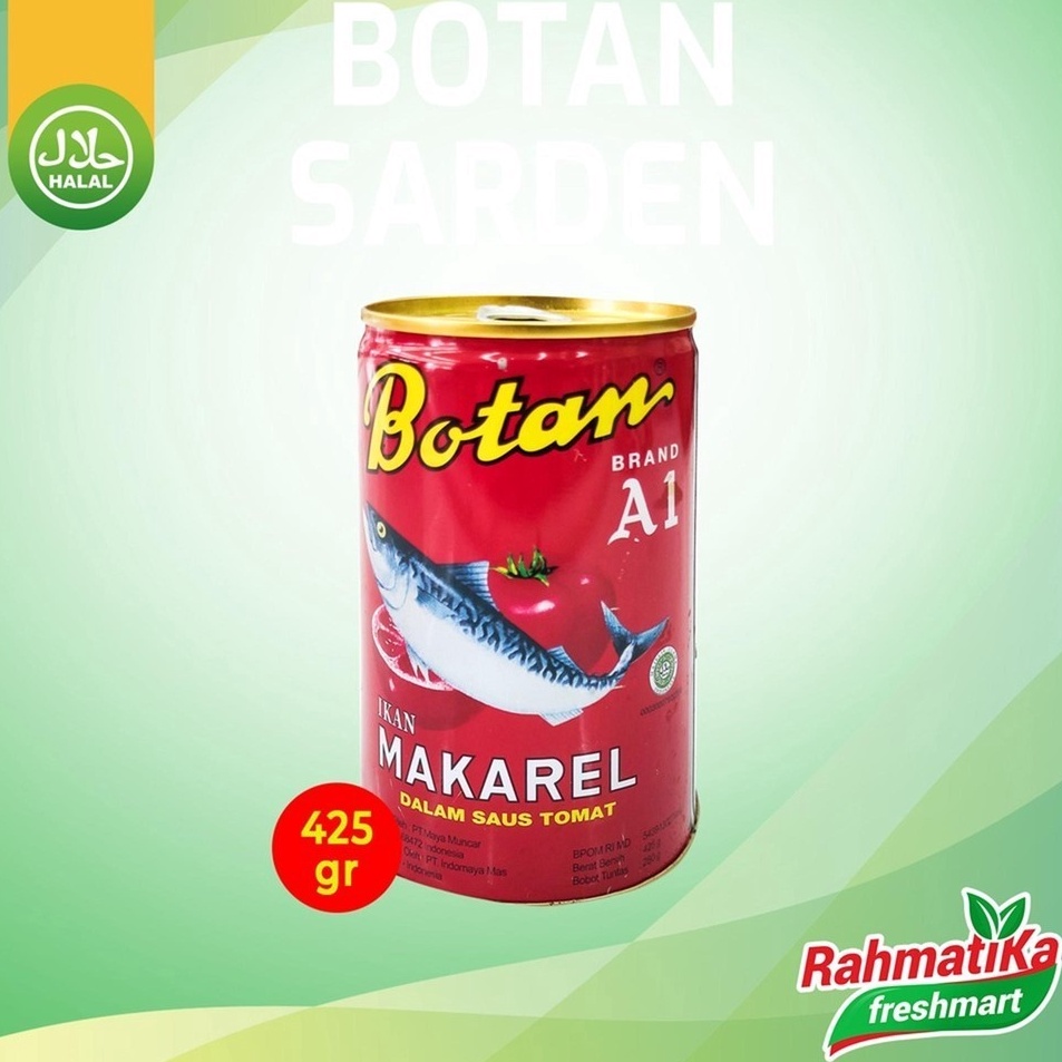 

Barang keren Botan Sarden Ikan Makarel Saus Tomat 425 gram