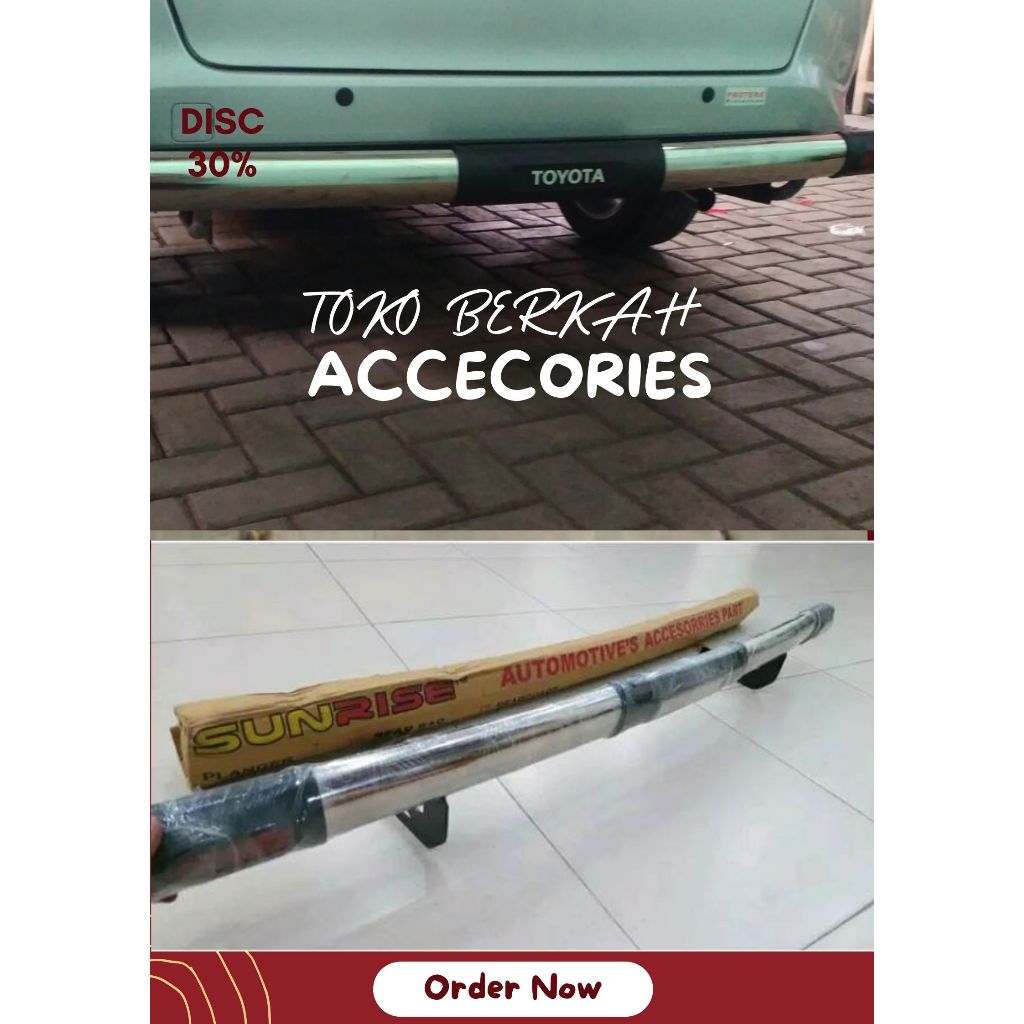 Tanduk belakang mobil CALYA BUMPER belakang CALYA "pengaman belakang mobil CALYA variasi mobil CALYA