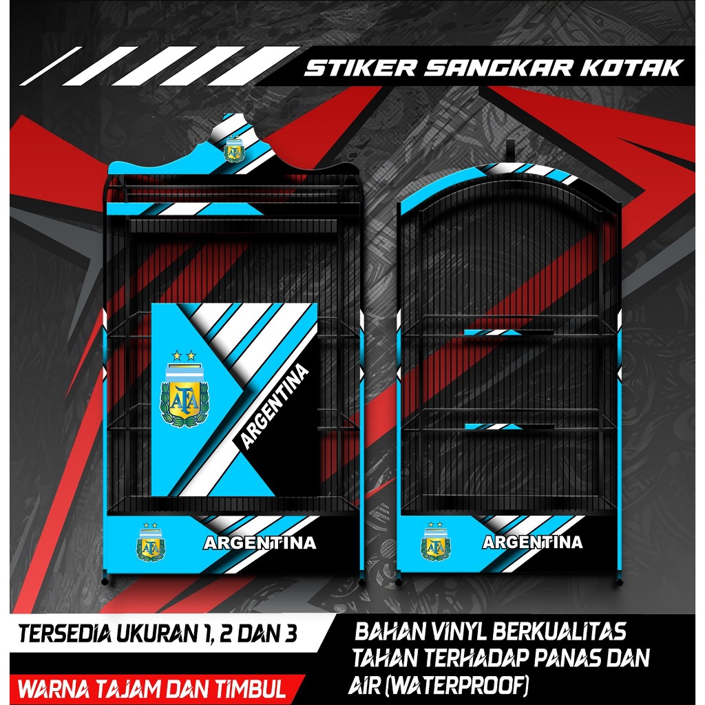 

Stiker Decal Sangkar Burung Kotak, Kosan, Koper, Kenari, Cendet, Cucak Ijo, Argentina, Anti Air