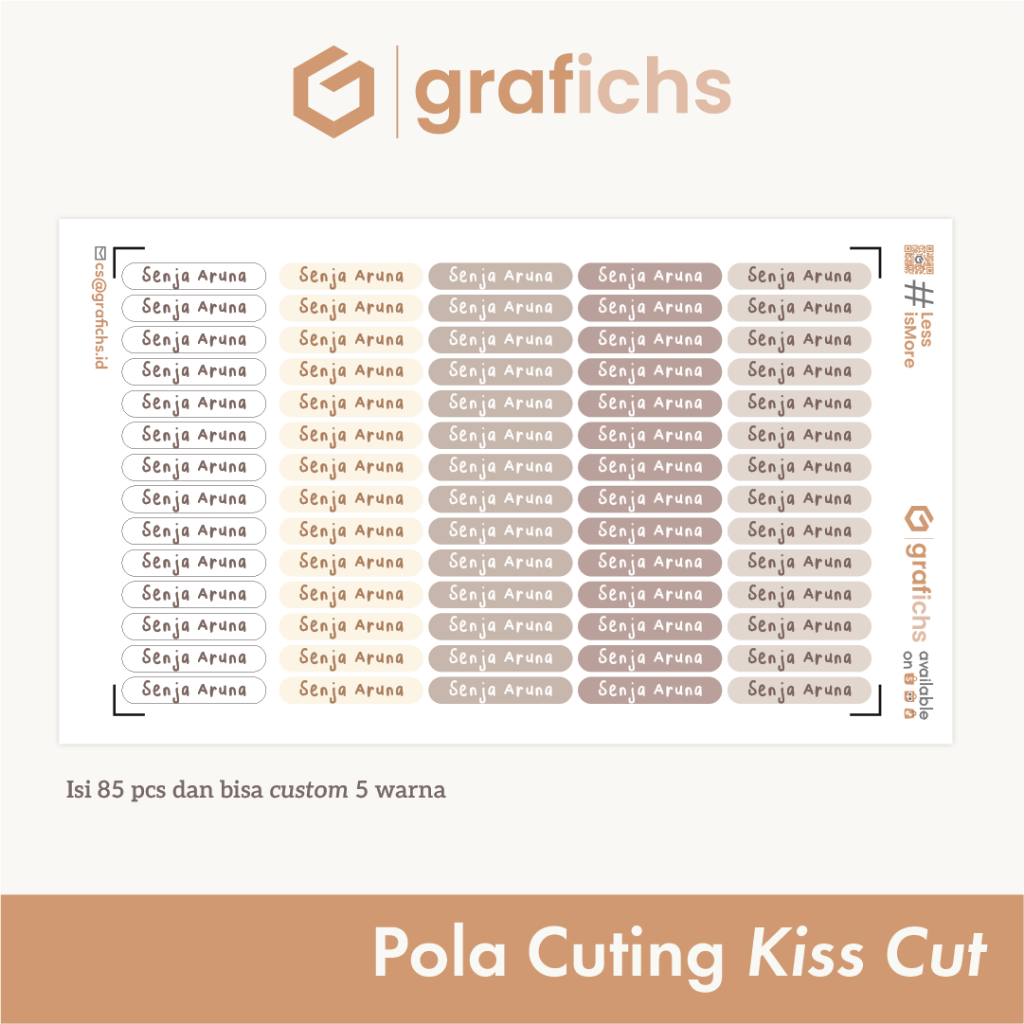 

HJK [90 pcs] Stiker Nama Alat Tulis Sekolah GISS01-05 by Grafichs