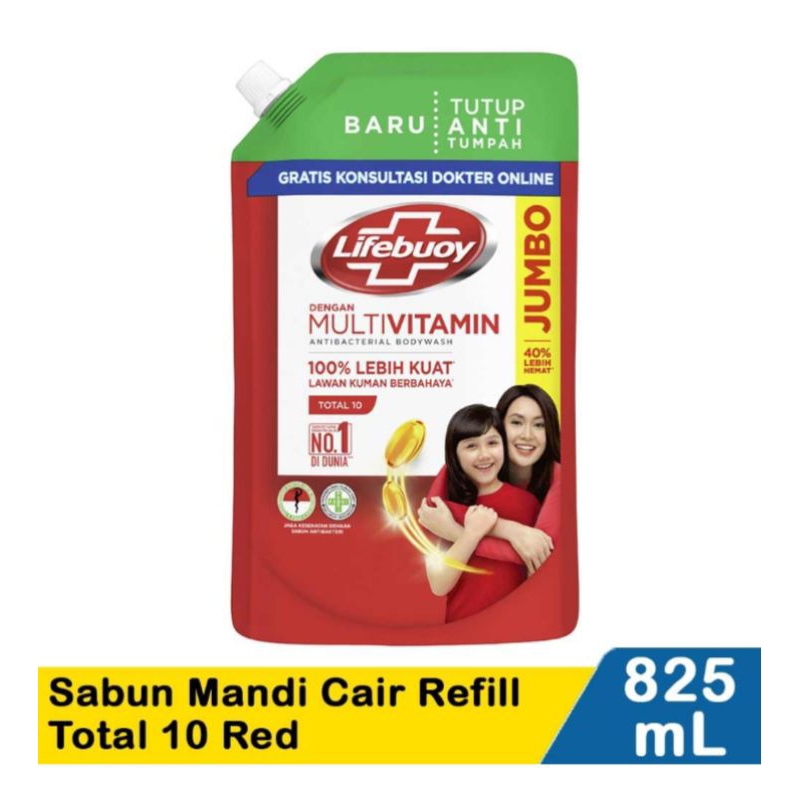Sabun mandi cair LIFEBUOY 825ml sabun mandi cair jumbo Lifebuoy