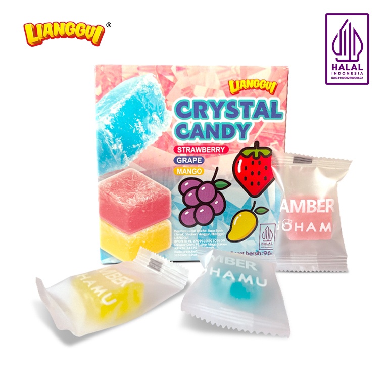 

Murmer HALAL LIANGGUI CRYSTAL CANDY PERMEN LUNAK ANEKA STROBERI ANGGUR MANGGA 96g ANGGUR MANGGA Permen Buah Candy Corno Permen LunakJelly Kupas 4 Varian Rasa Permen Rasa Buah Mangga Jeruk