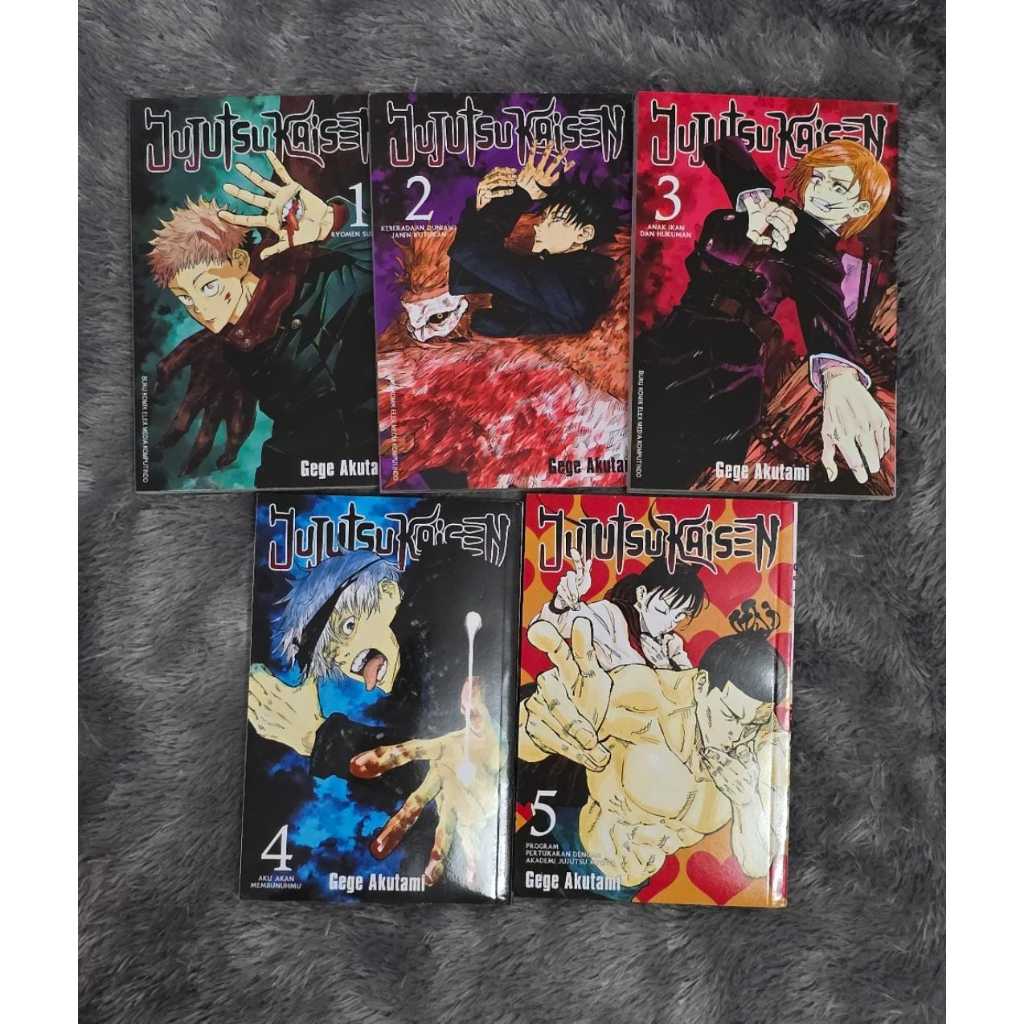 Jujutsu Kaisen Manga/Komik Vol 1-5 Bahasa Indonesia