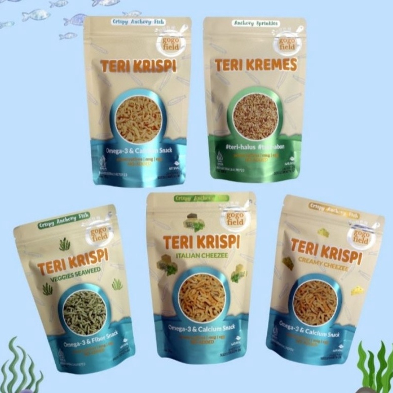 

Spesial Edition Gogofield Teri Krispi Ikan Teri Crispy 3gr