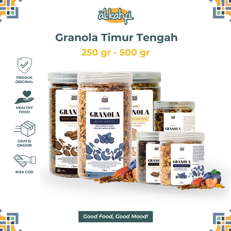 

Pasti Tertarik Granola Timur Tengah 5gr Almond Mete Sereal Oatmeal Diet Sehat