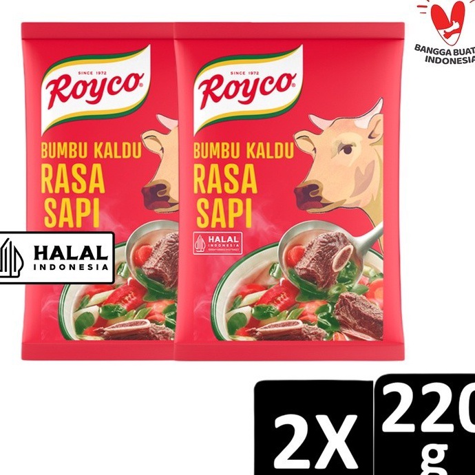 

Spesial Royco Bumbu Kaldu Penyedap Rasa Sapi 22 g x2