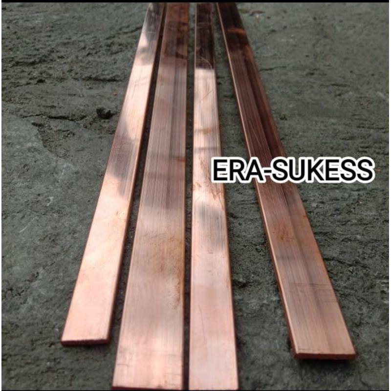 plat tembaga 2mm busbar plat strip busbar tembaga 2mm batang tembaga murni import 2mm