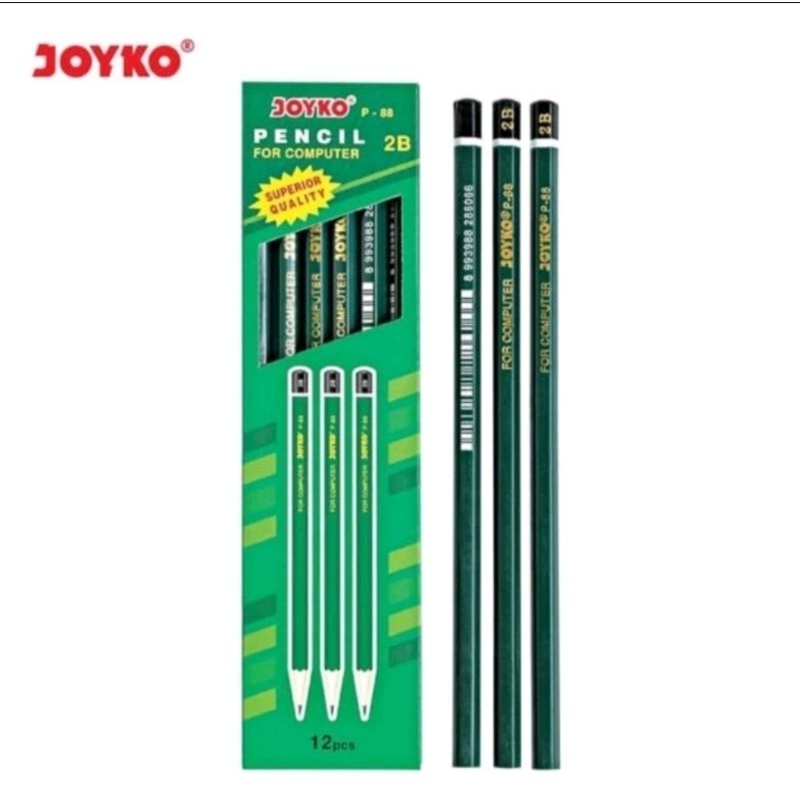 

Joyko P-88 Pensil Kayu Joyko 2B 1 pck isi 12
