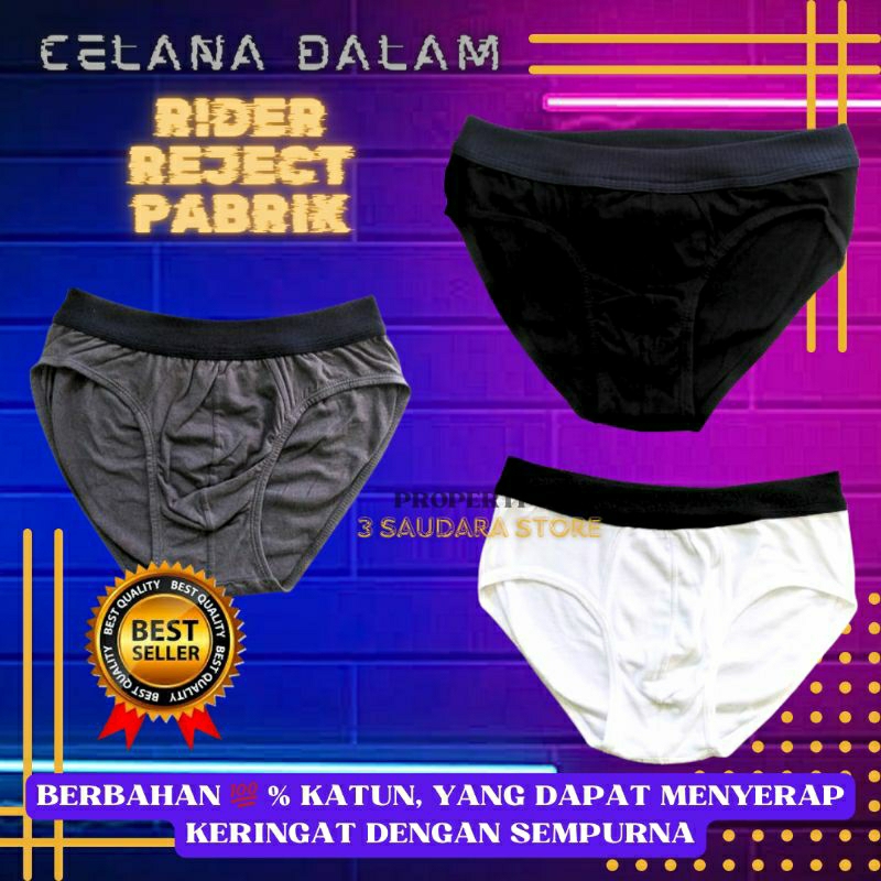 Celana Dalam Pria Dewasa Kualitas Premium Merk Rder ( Reject Pabrik )