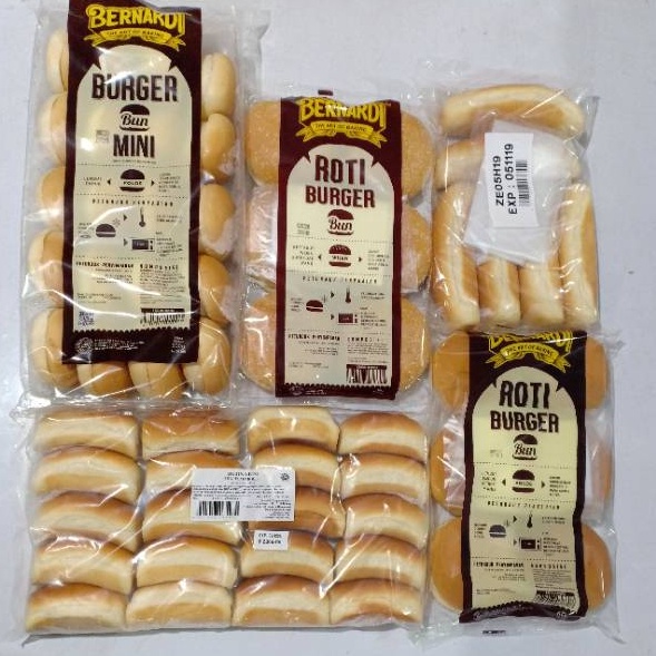 

Terdepan BERNARDI aneka roti burger hotdog plain rolls