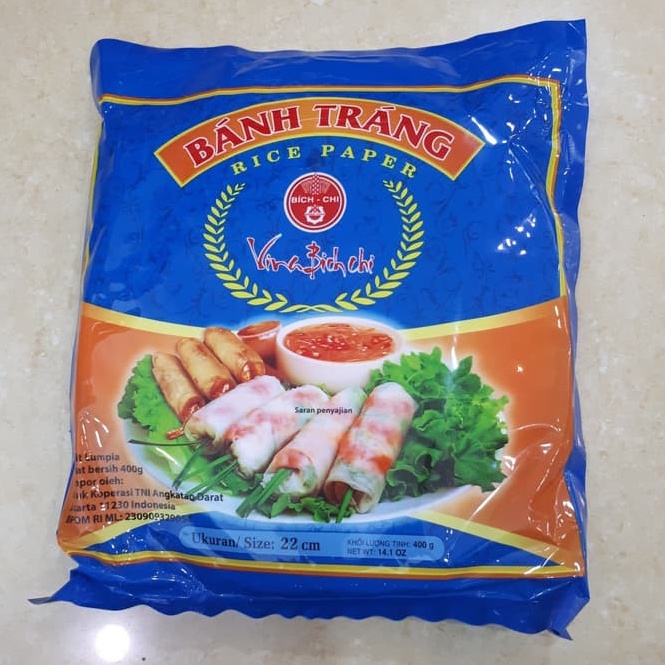 

Dipesan ya Rice Paper Vietnam Banh Trang BichChi Kulit Lumpia Bantrang Banhtrang Ban Trang Asli Vietnam