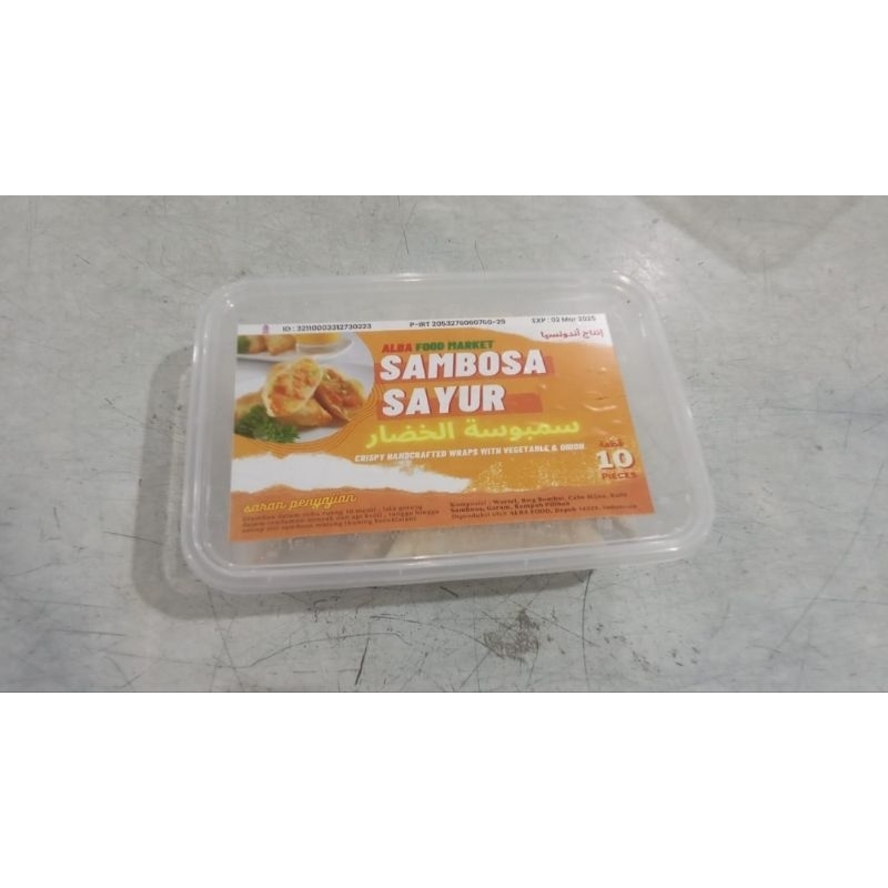 

Sambosa Sayur Alba Food Market isi 10 pcs