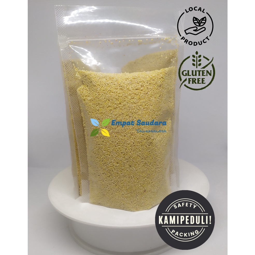 

Fresh BIJI JAWAK BIJI KUNYIT JEWAWUT SEKOI FOXTAIL MILLET KEMASAN 25 GR