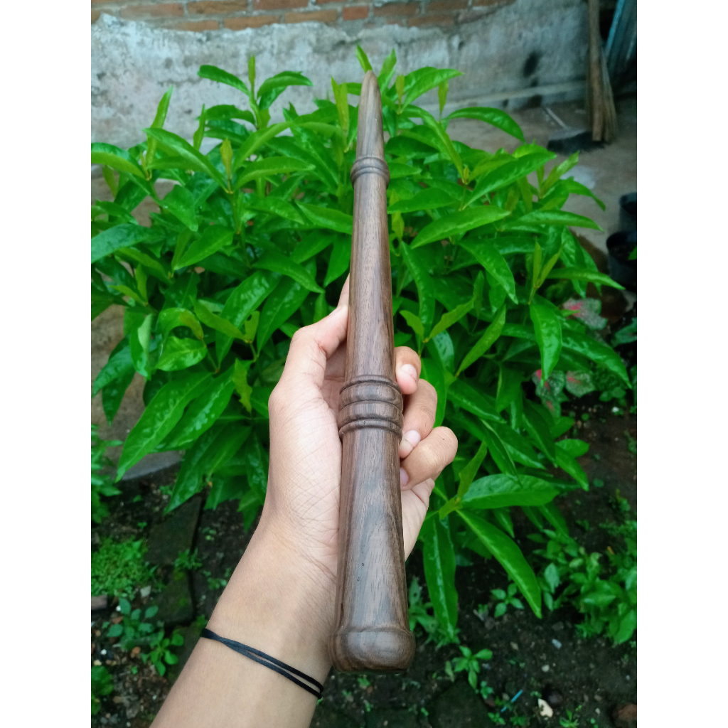 Tongkat Komando Mini Kayu Kalimosodo Panjang 35 cm Premium