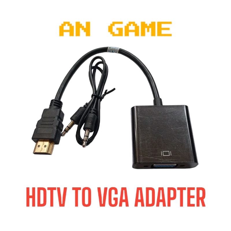 CONVERTER HDMI TO VGA / KABEL SAMBUNGAN HDMI TO VGA MONITOR