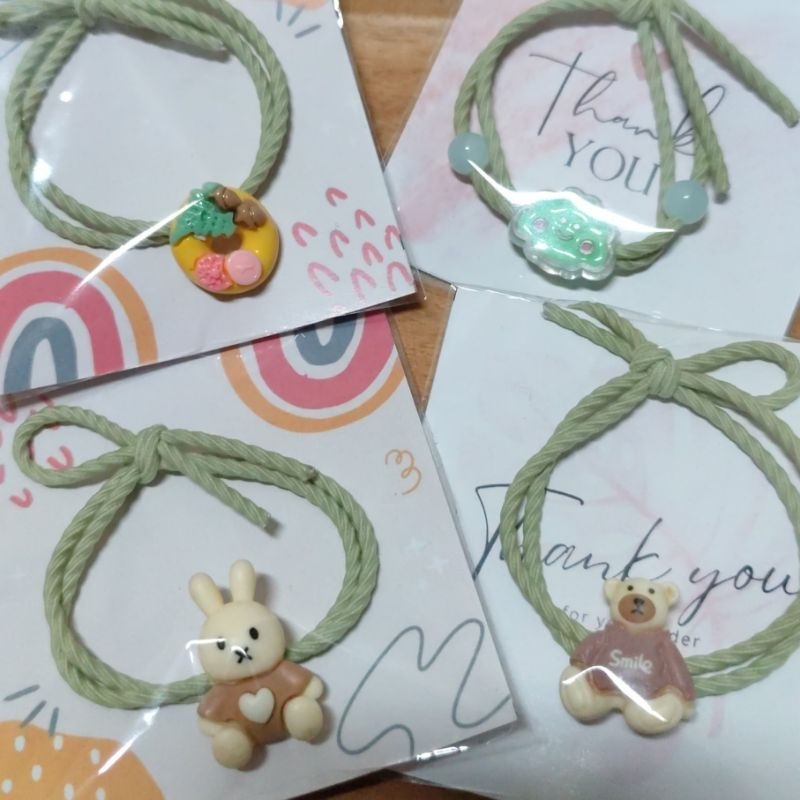 gelang korea ikat rambut kuncir rambut tali rambut lucu korea lucu