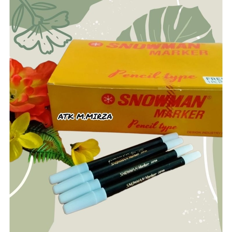 

Spidol Snowman marker kecil warna hitam(ecer)