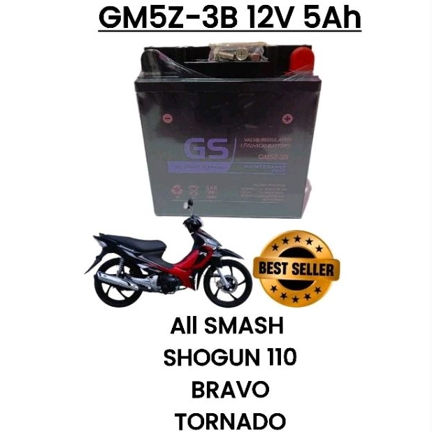 AKI MOTOR SHOGUN 110 NEW SMASH SMASH TITAN SMASH LAMA BAVO TORNADO,,,Aki kering GS grand supreme GM5