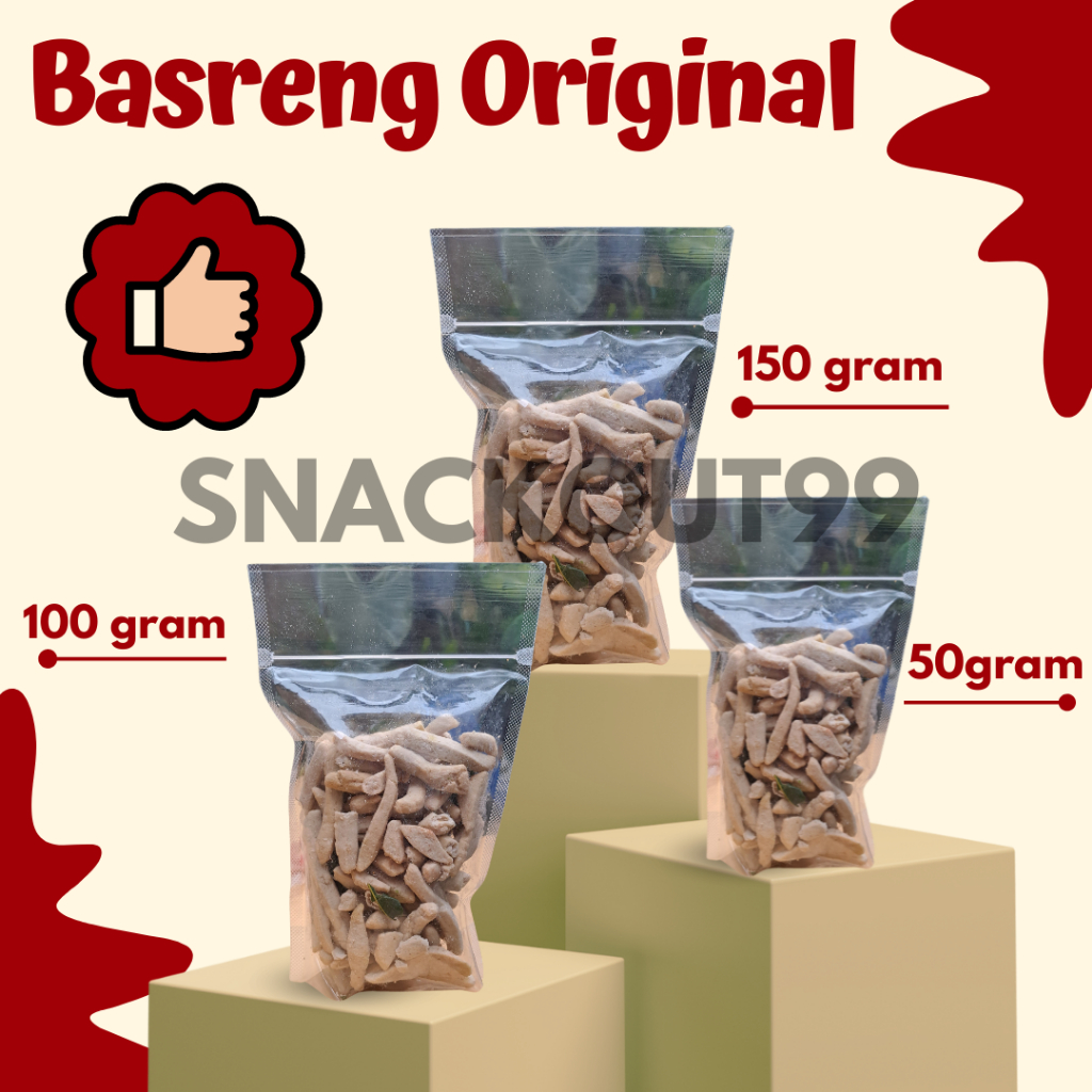 

[KEMASAN EKONOMIS] Basreng Stik Original Daun Jeruk 150 gram Termurah Terenak