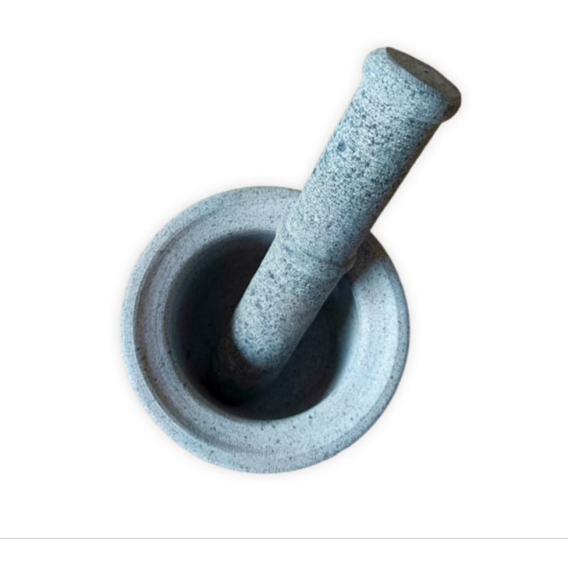 Lesung Batu Asli Lumpang Batu Asli Ukuran 15 cm