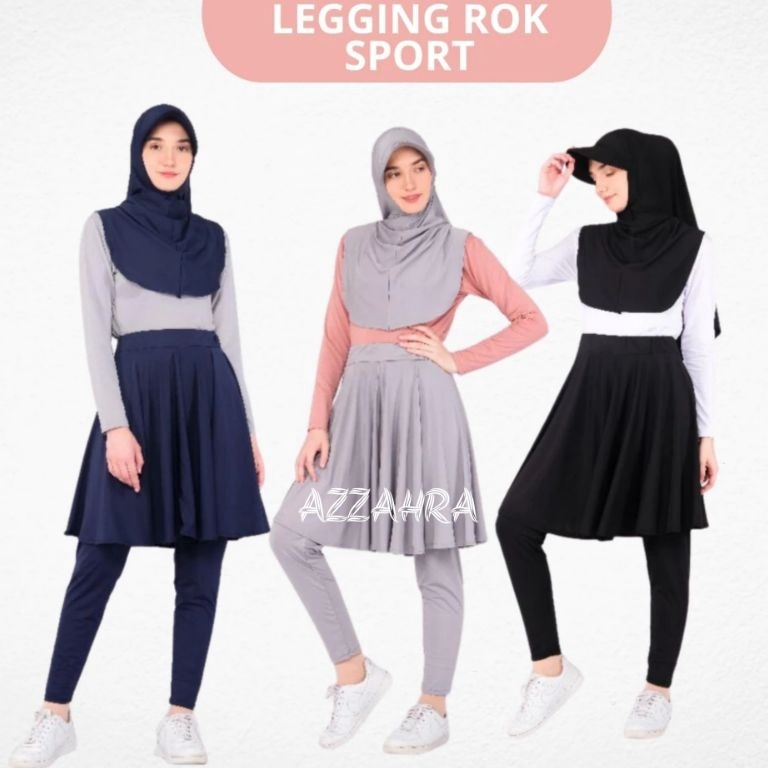 KODE F5P2 LEGING ROK OLAHRAGA WANITA LEGING ROK SENAM JUMBO