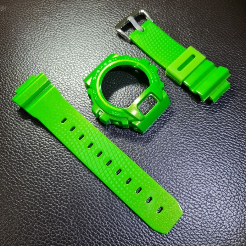 BNB BEZEL N STRAP GSHOCK G-SHOCK DW6900 DW-6900 DW6600 HIJAU MOTIF