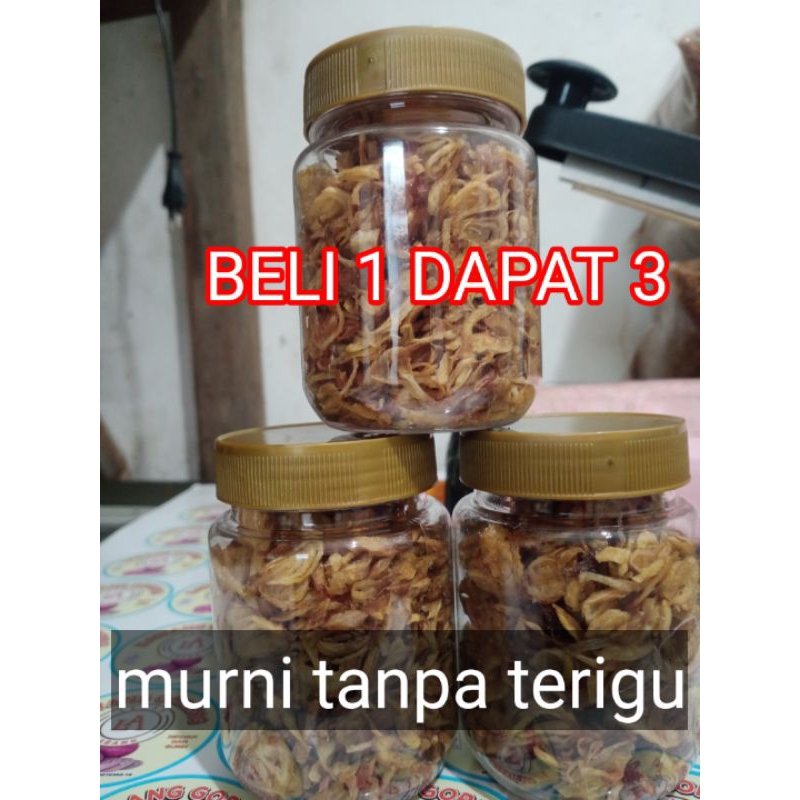 

BAWANG GORENG MURNI TANPA CAMPURAN TERIGU BELI 1 DAPAT 3 KEMASAN TOPLES 300ML