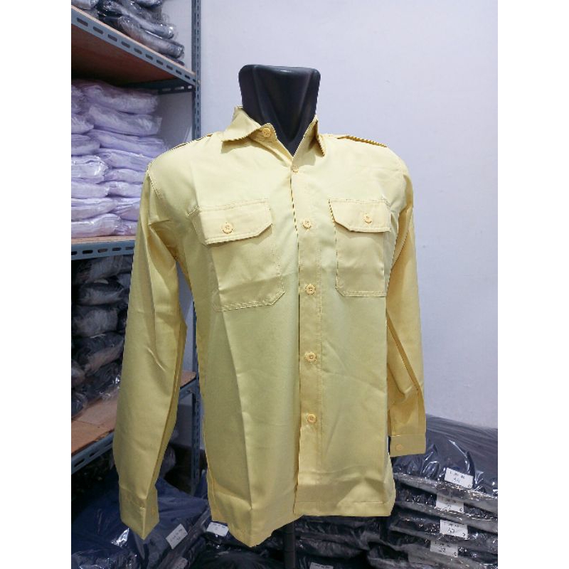Satpam Security Terbaru Baju Satpam Security Terbaru PDH PDL SUS Warna Cream - Seragam Satpam - Baju
