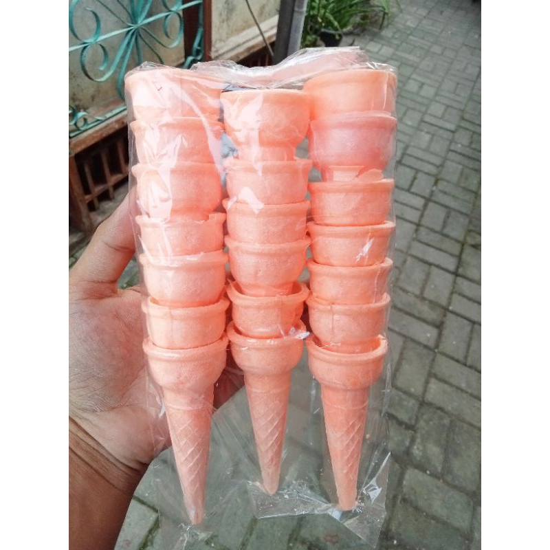

Kerupuk Kerucut Ice Cream/Cone Ice Cream 20pcs