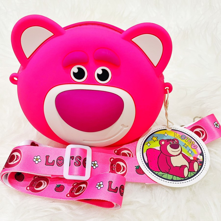 Tas Silikon Anak / Jelly Bag Anak / Tas Anak Karakter Lucu Sanrio - Lotso