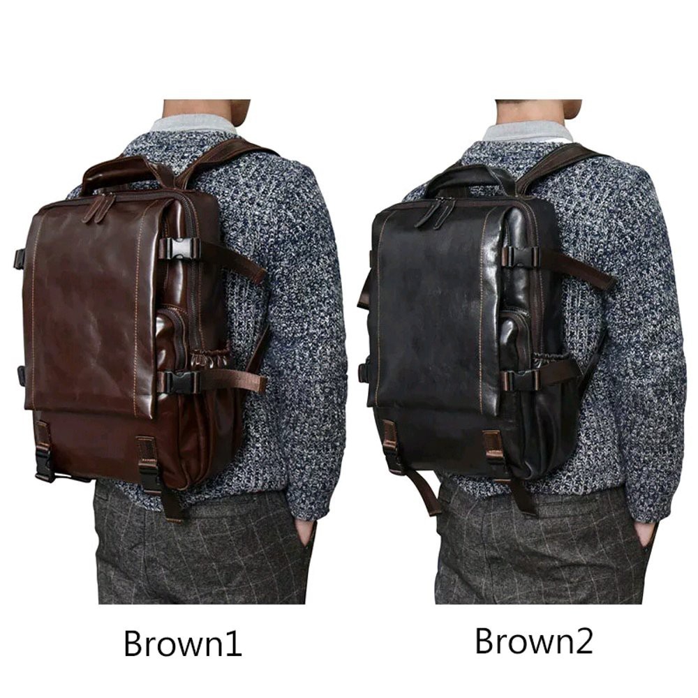 Tas ransel pria kulit sapi asli - Tas laptop ransel kulit asli