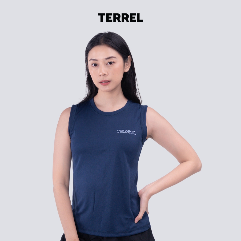 Terrel Sportswear - Basic Tanktop Navy Women Running Gym Yoga | Tanktop Olahraga Wanita Dry Fit Quic