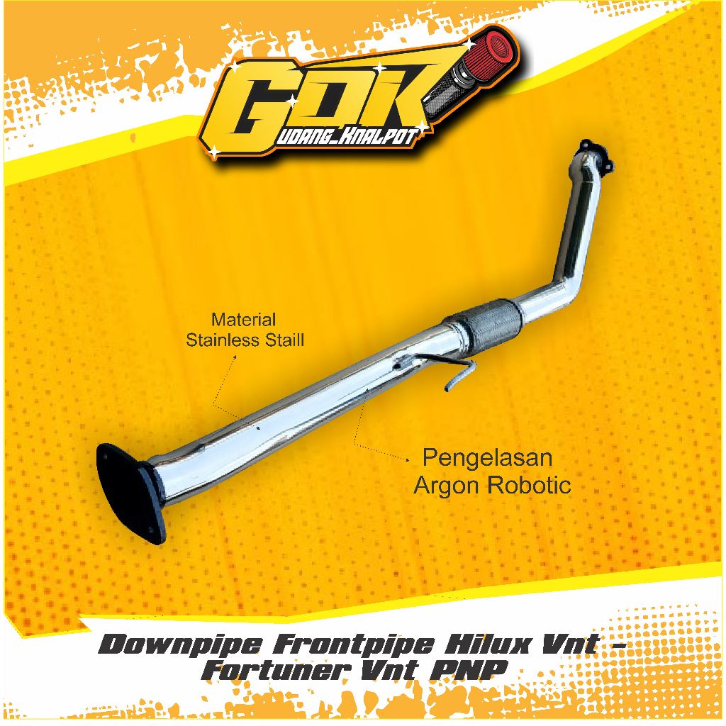 Downpipe Frontpipe Hilux Vnt - Fortuner Vnt PNP