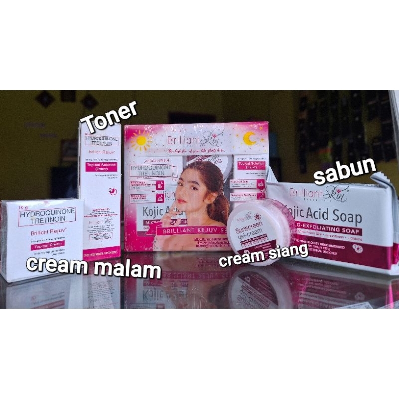 Brilliant satuan cream siang,cream malam rejuv