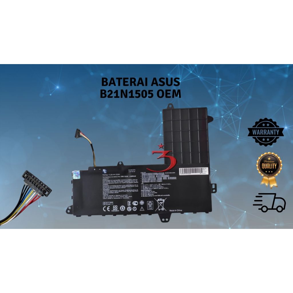 Baterai Nbex For Laptop ASUS E402M E402MA B21N1505 Oem